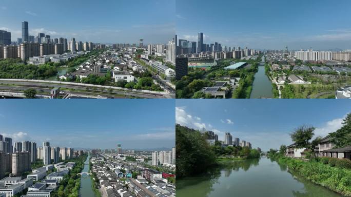 4K杭州未来科技城梦想小镇航拍