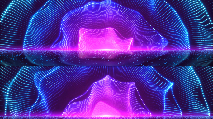 动感时尚科技粒子背景8k