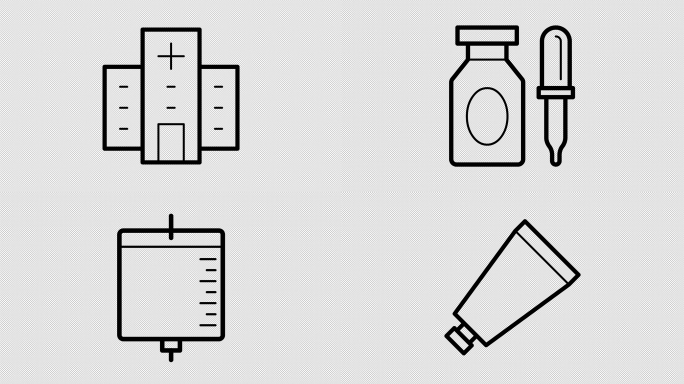 手绘医疗相关图标(80款)