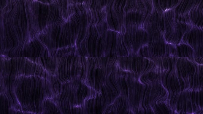 紫色粒子唯美细丝与光点游荡