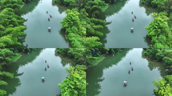 【正版4K素材】桂林遇龙河航拍