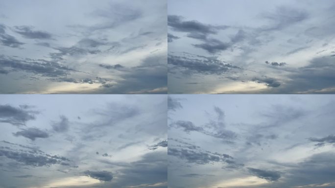 灰白水墨艺术天空云景
