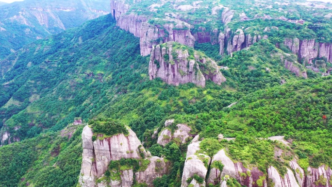 航拍，浙江台州，温岭方山风景