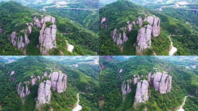 航拍，浙江台州，温岭方山风景