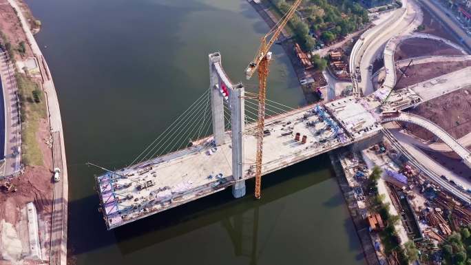 修建中的开州区大桥