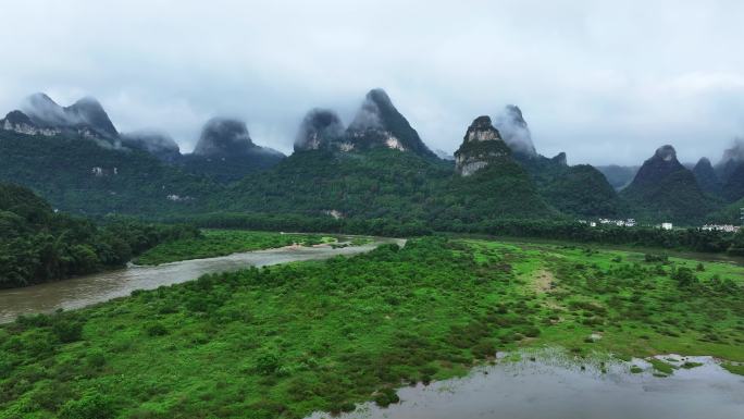 【正版4K素材】桂林九马画山