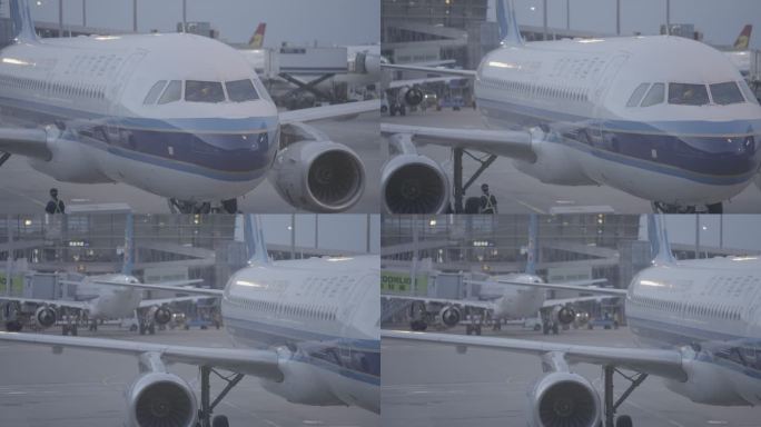 中国南方航空客机停泊空港