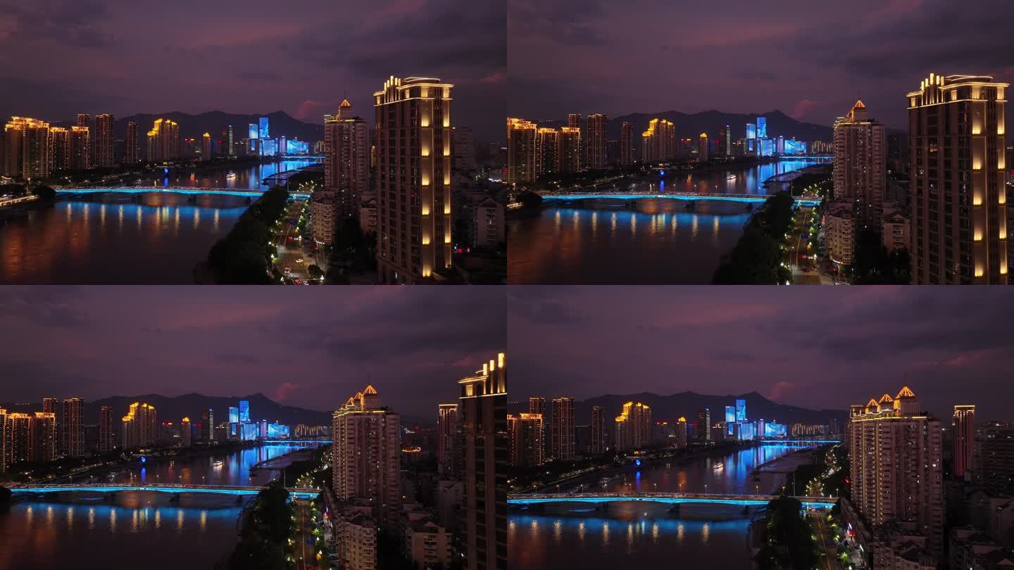 福州城市宣传片闽江CBD夜景