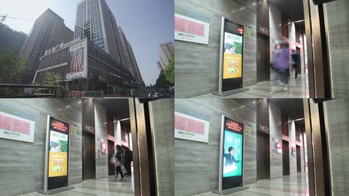 新长海CBD大楼办公电梯人流延时企业站