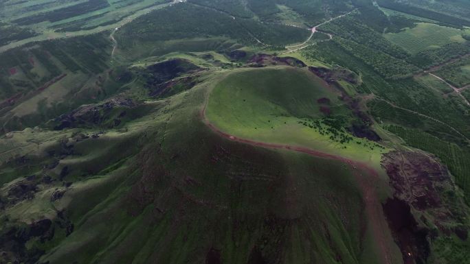 大同火山地质公园航拍