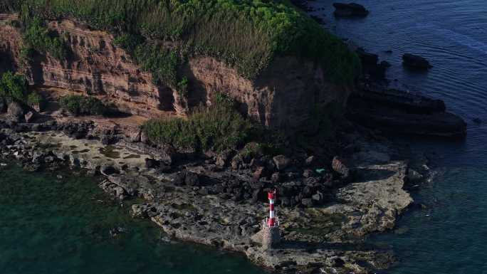 涠洲岛鳄鱼山灯塔全貌