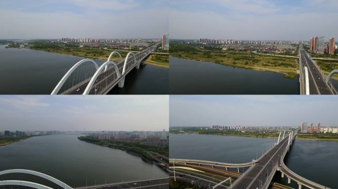 沂州古城沂河航拍视频河东北城新区