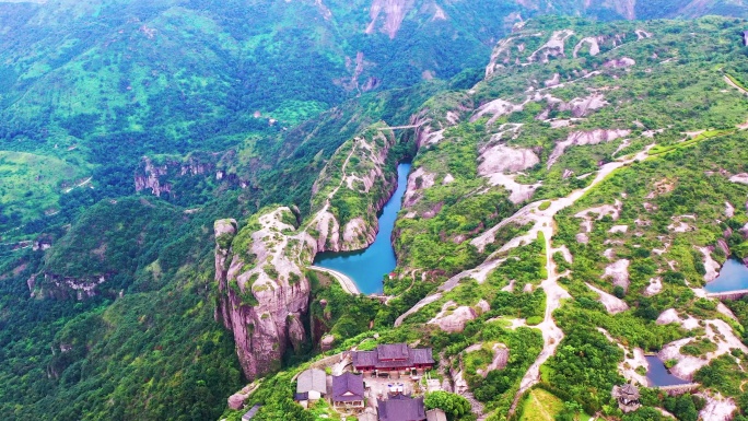 航拍，浙江台州，温岭方山风景