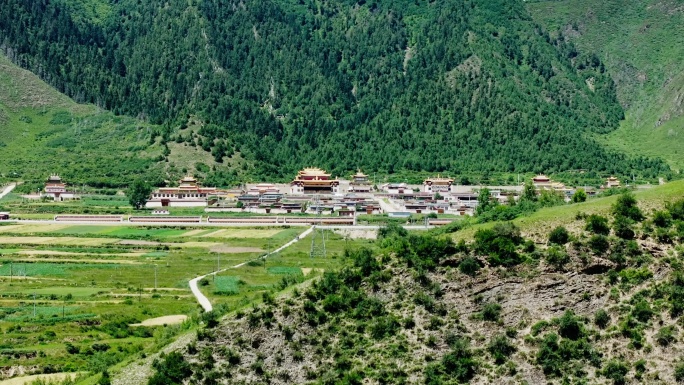 群山下的寺院