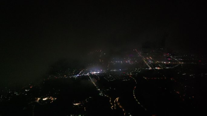台州温岭石塘夜景航拍