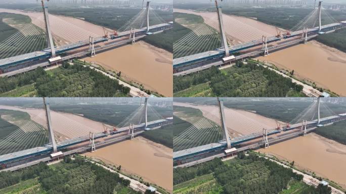 济南新黄河大桥施工