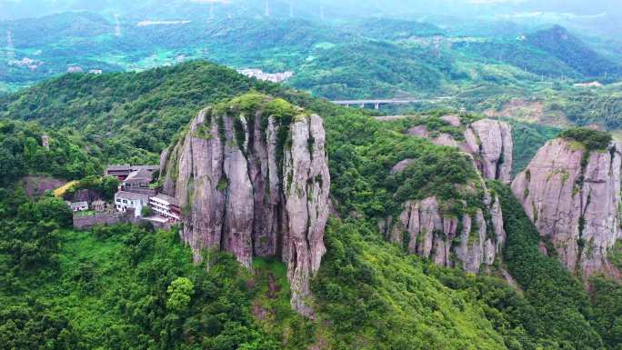 航拍，浙江台州，温岭方山风景