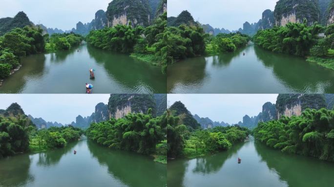 【正版4K素材】桂林遇龙河航拍