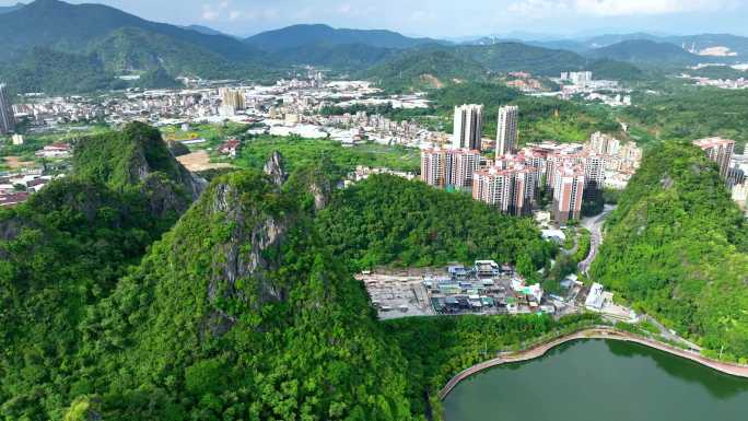 云浮 蟠龙湖广场 云城全景