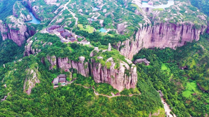 航拍，浙江台州，温岭方山风景