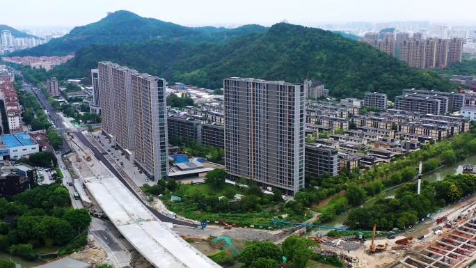 台州椒江葭芷，城市风光，城市建筑