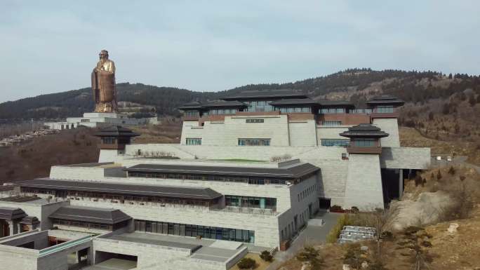 尼山圣境高空航拍全景