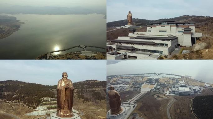 尼山圣境高空航拍全景