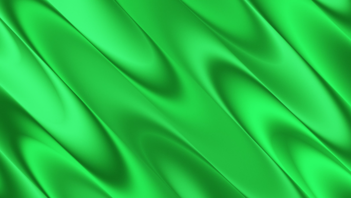 清新绿色丝滑流动波纹背景
