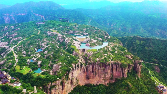 航拍，浙江台州，温岭方山风景