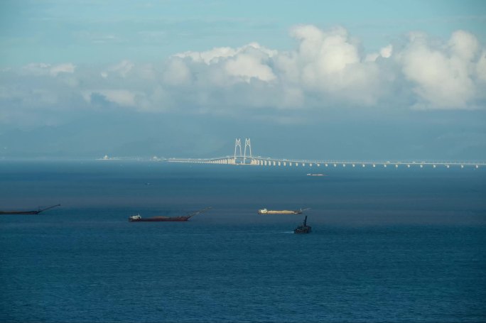 港珠澳大桥中国结 定机位延时