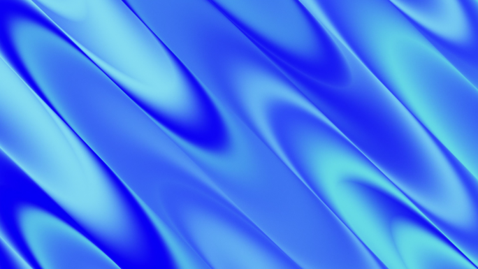 唯美蓝色丝滑流动波纹背景 科技蓝色