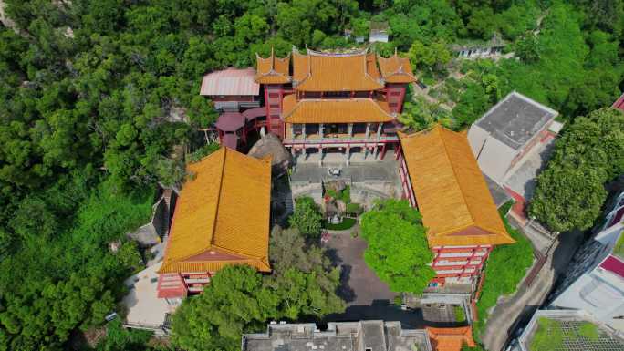 航拍厦门碧山岩寺