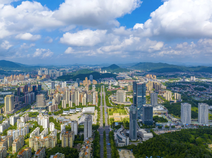 江门城市宣传 万达广场 延时航拍