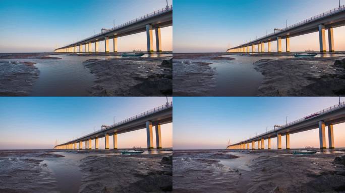 杭州湾跨海大桥延时素材