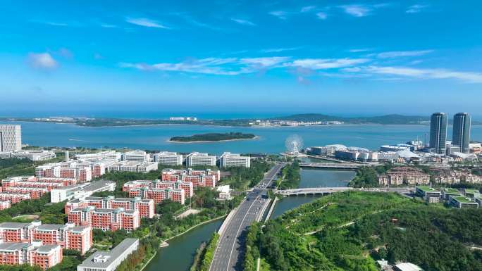 中国石油大学航拍青岛西海岸新区
