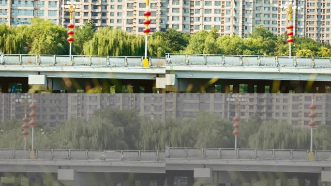 大桥车流行驶