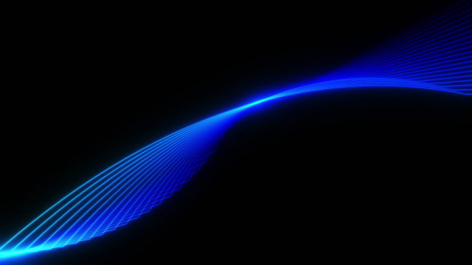 带通道 科技线条 蓝色线条 抽象光影线条