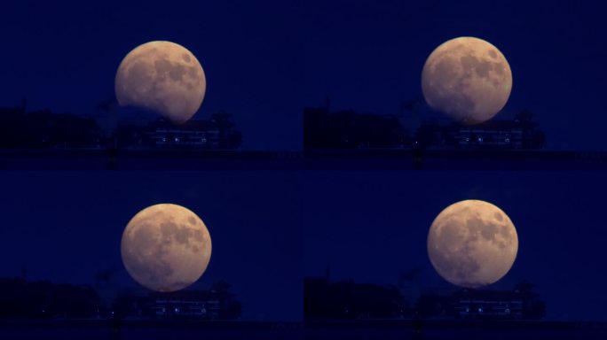 威海刘公岛上年度最大满月