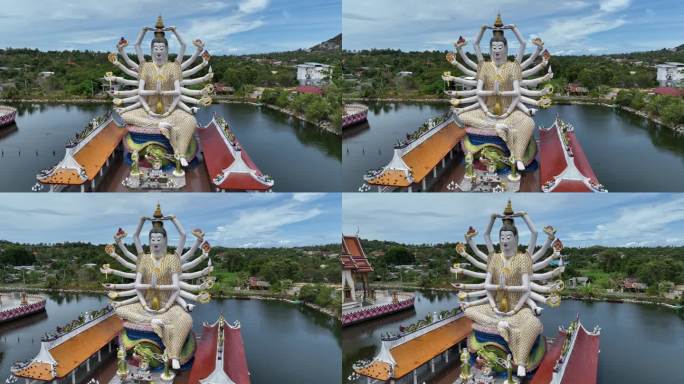 泰国苏梅岛海岛千手观音庙