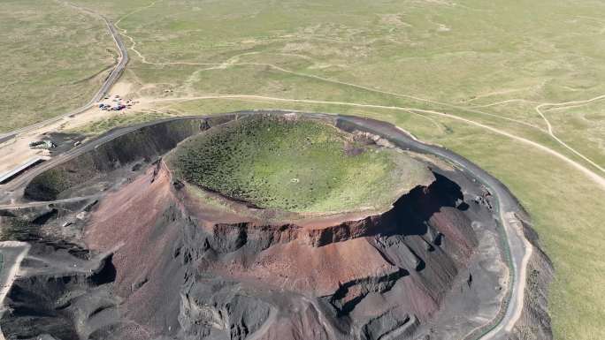 火山地貌死火山火山素材