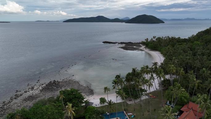 泰国苏梅岛拉迈海滩海湾热带岛屿自然风光