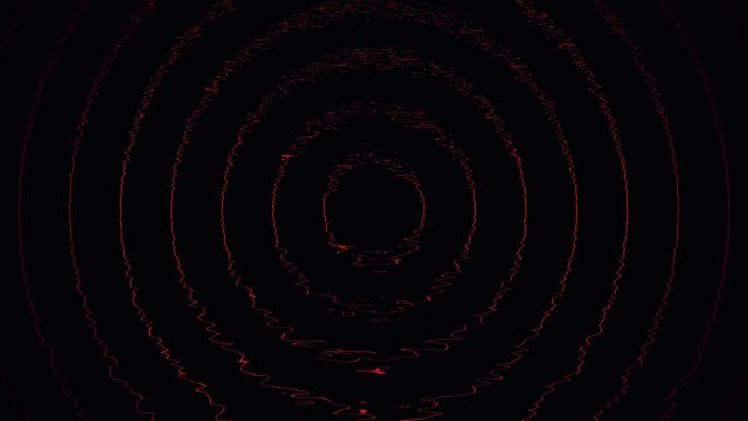 水中红色圆圈无线电波背景