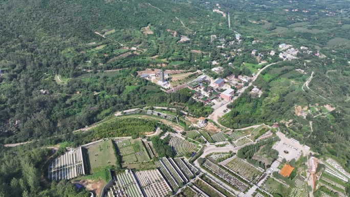 河南郑州新郑风景名胜始祖山具茨山航拍