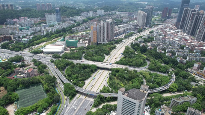 【正版素材】深圳城市交通罗芳立交桥