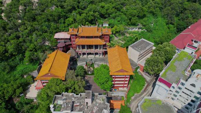 航拍厦门碧山岩寺