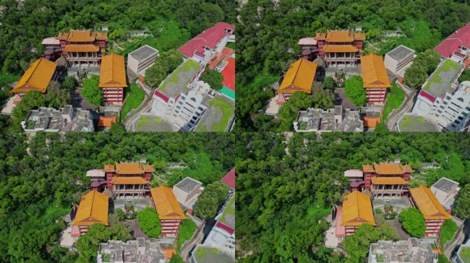 航拍厦门碧山岩寺