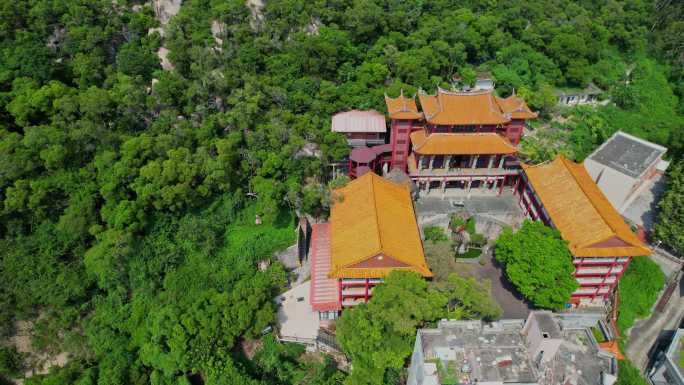 航拍厦门碧山岩寺