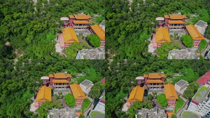 航拍厦门碧山岩寺