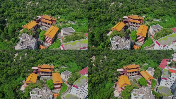 航拍厦门碧山岩寺