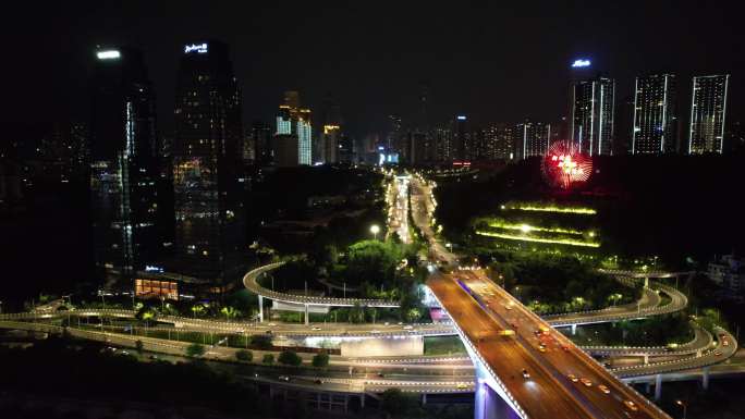 4K重庆长江大桥南纪门大桥夜景